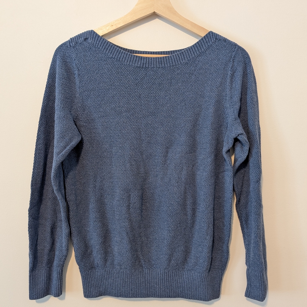 L.L. Bean Women's Blue Crew Neck Sweater